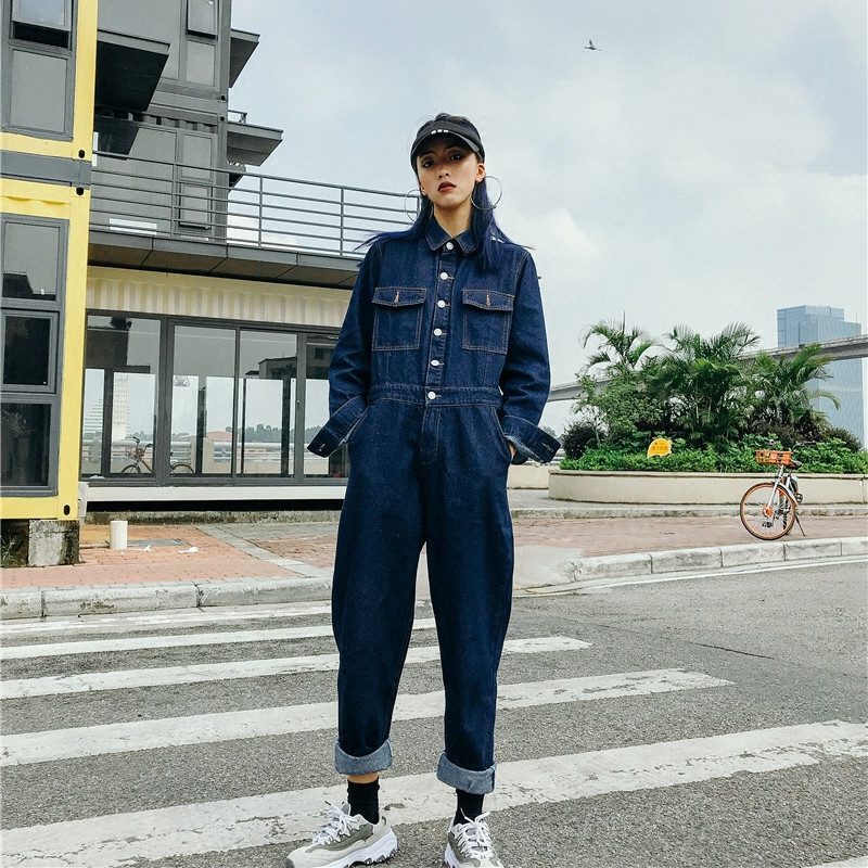 Xxl Women Fashion - TIYIHAILEY Denim Jeans Jumpsuit for Women,