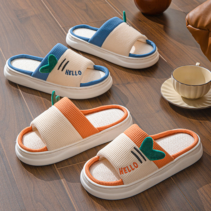 Women Fashion Images - New Style Linen Slippers for Women