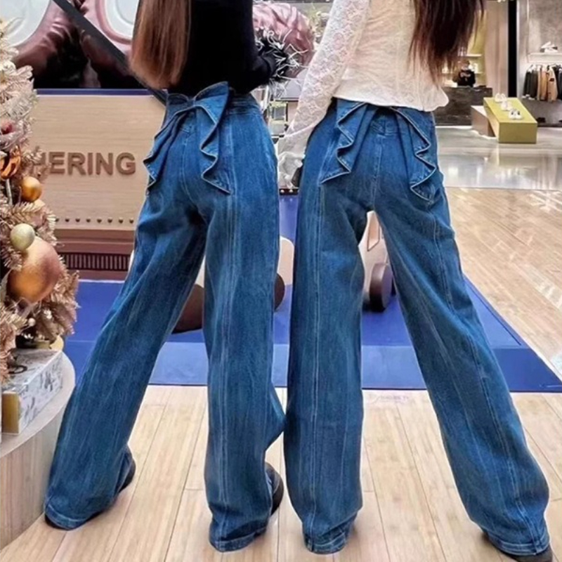 Mom Jeans Women - Denim Pant Women Jeans Wide Leg
