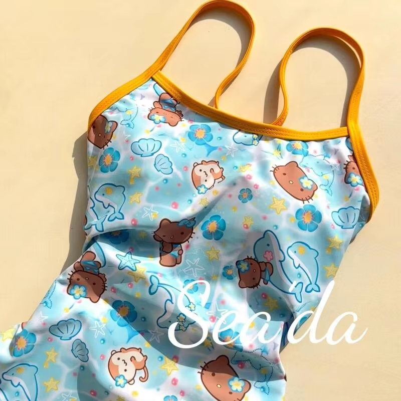 Women'S Fashion Trousers - Kawaii Sanrios Hello Kittys Women's Swimsuit