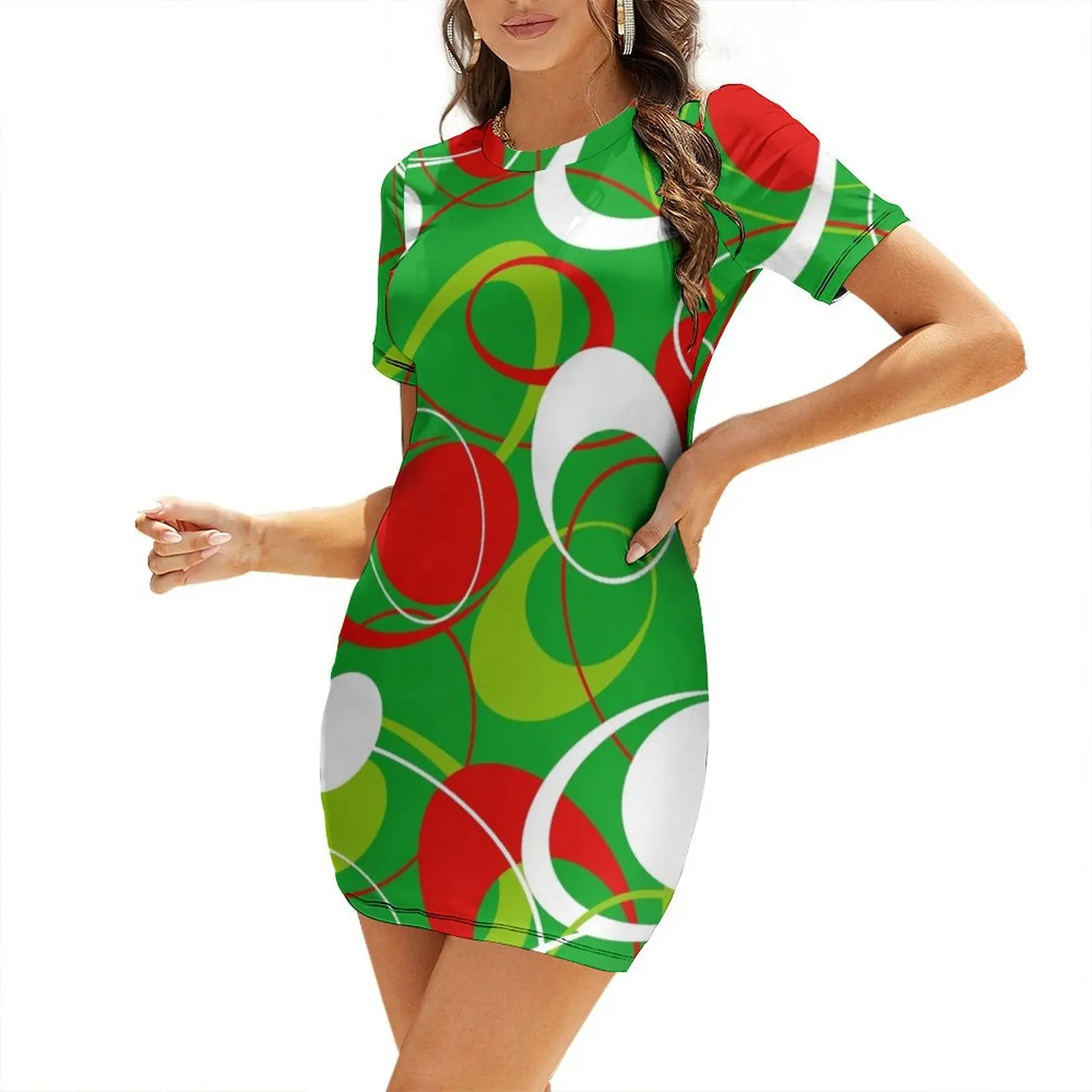 Retro 60s Ovals Short-Sleeved  - مراجعة Women'S Fashion In The 60S وسعره