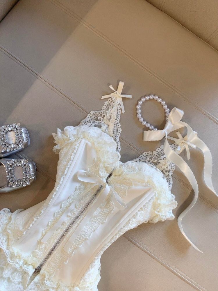 Cute Desire Lace Bustier Top H - مراجعة Lace Trim Cami وسعره