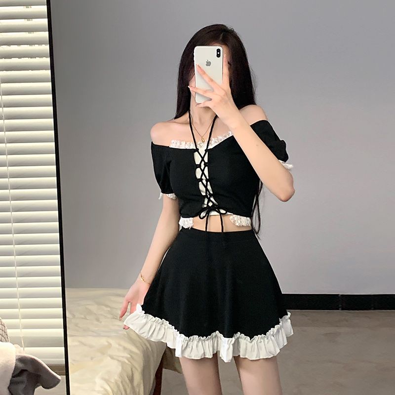 Instagram Style Women Two Piec - مراجعة Women'S Fashion Middle Ages وسعره