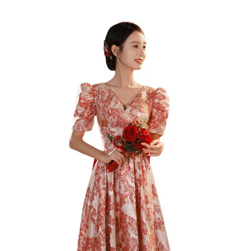2026 New Women's V-neck Wine R - مراجعة Women'S Fashion Middle Ages وسعره