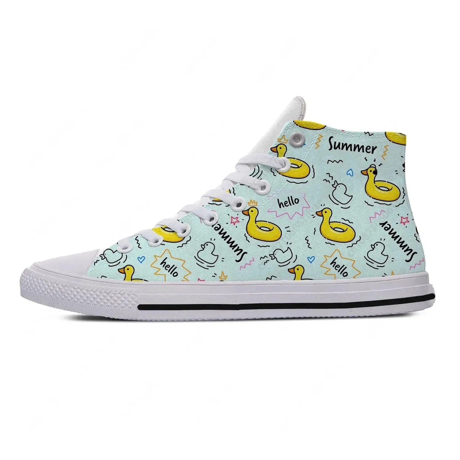 Cartoon Duck High Top Sneakers - مراجعة Women'S Fashion Business Casual وسعره