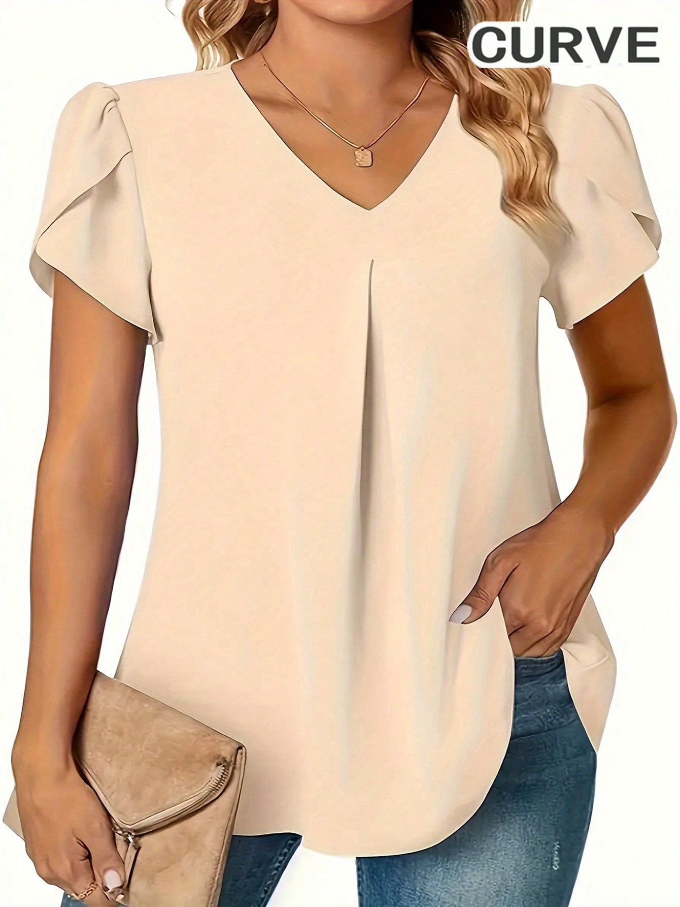 Plus Size 0XL-5XL Women V-neck - مراجعة Women'S Fashion Essentials وسعره