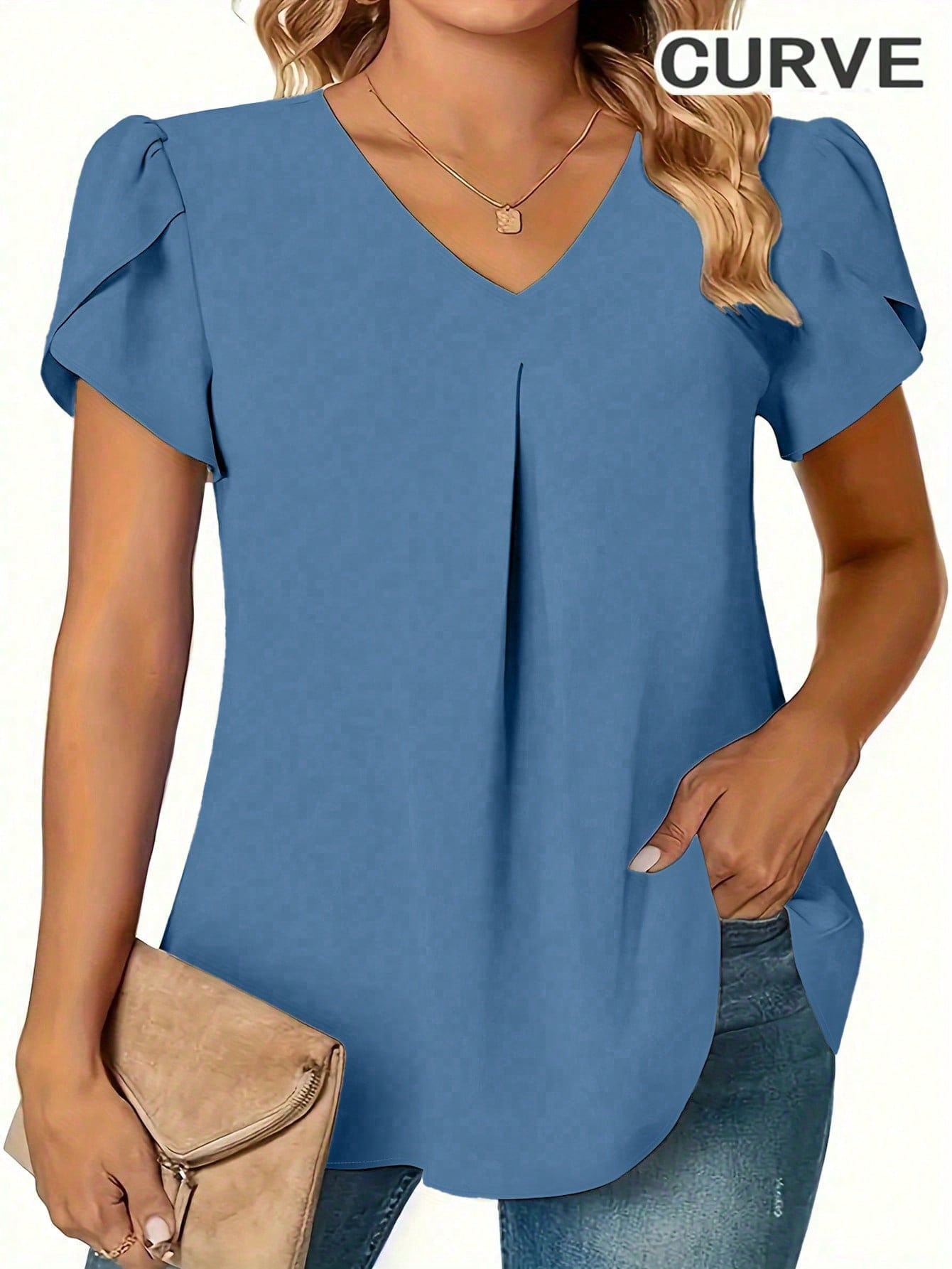 Plus Size 0XL-5XL Women V-neck - مراجعة Women'S Fashion Essentials وسعره