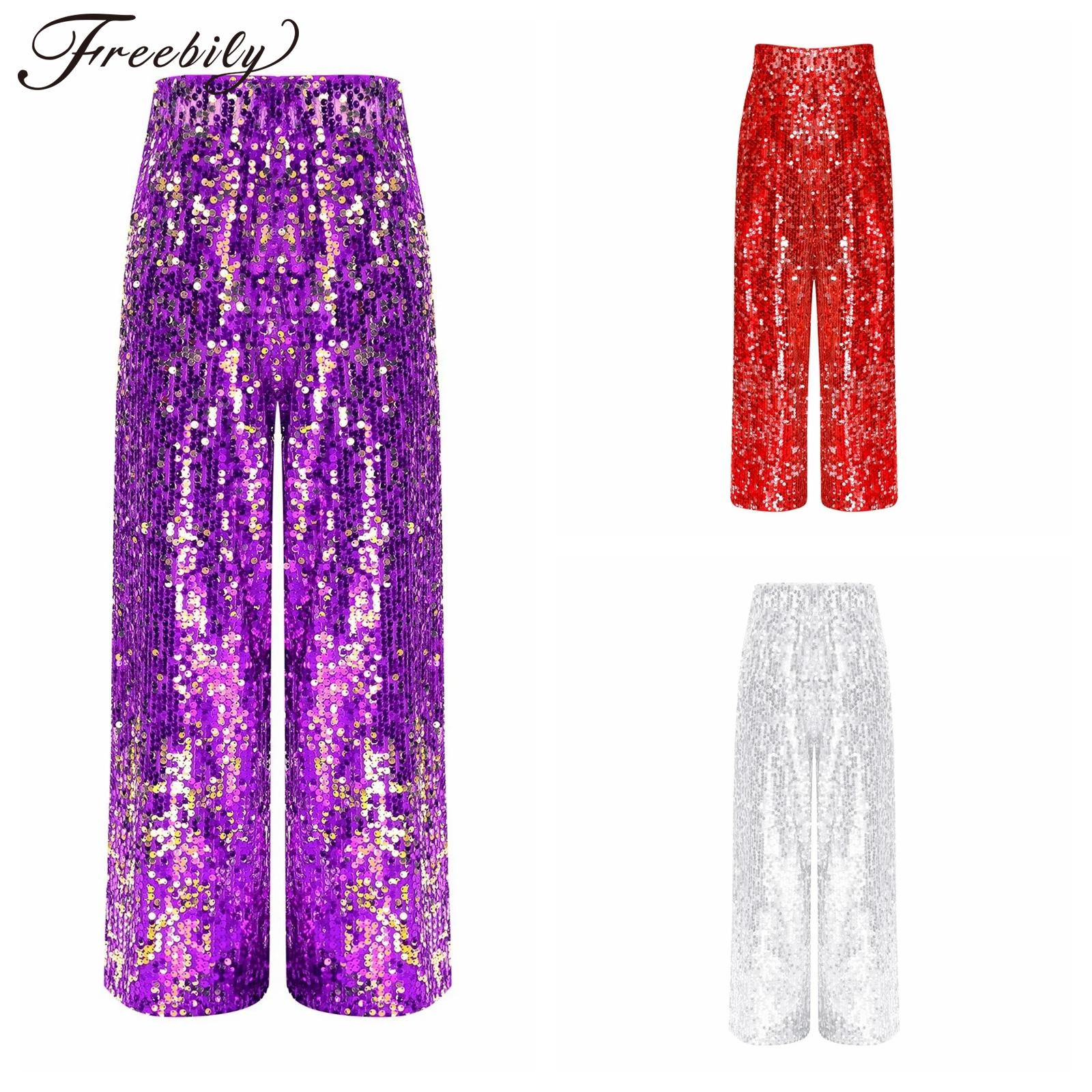 Girls Streetwear Sequins Jazz  - مراجعة Women'S Fashion Trousers وسعره