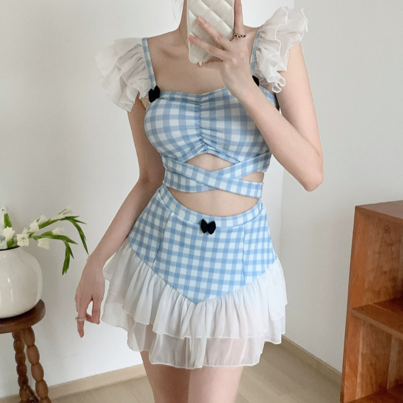 Ladies Slimming Halter Bathing - مراجعة Women'S Fashion Middle Ages وسعره