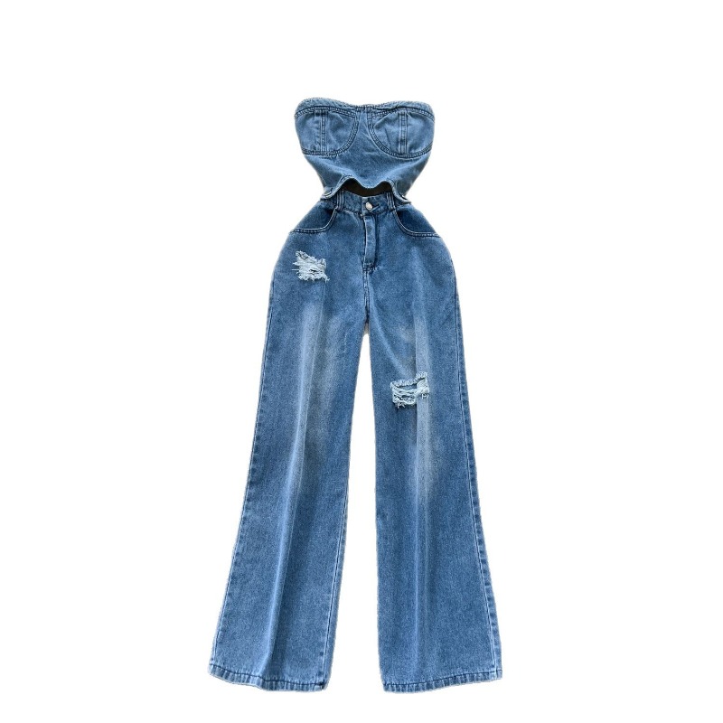 Denim Jumpsuits Women One Piec - مراجعة Mom Jeans Women وسعره