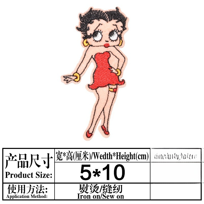 Betty Boop Patch High Color Va - مراجعة Women Fashion Images وسعره