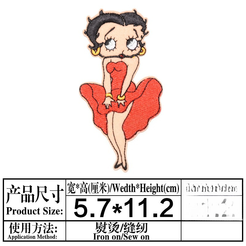 Betty Boop Patch High Color Va - مراجعة Women Fashion Images وسعره