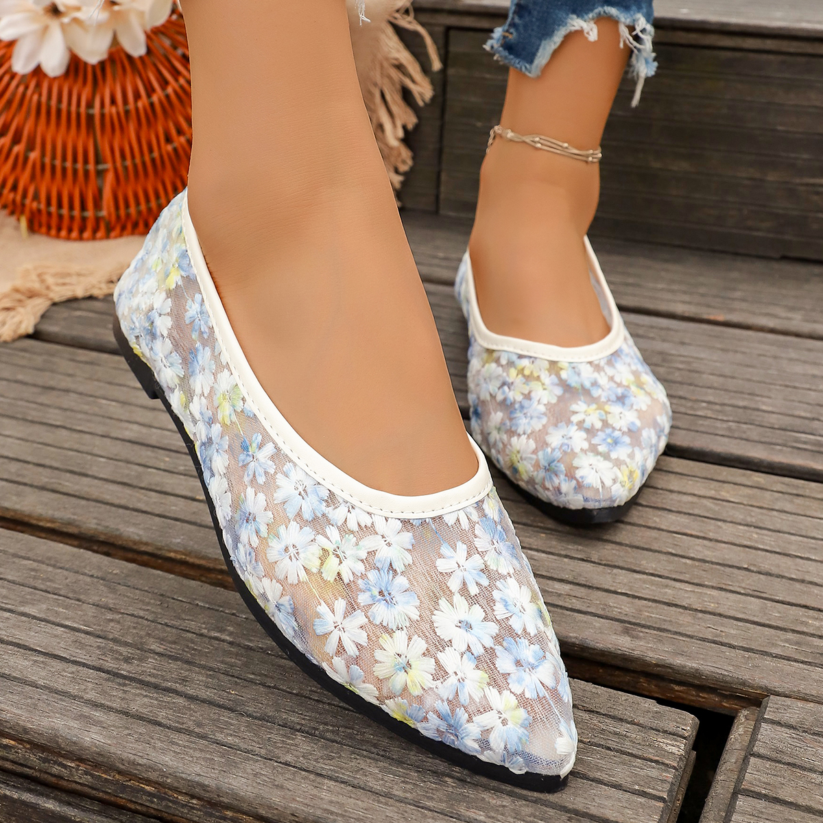 Summer Elegant Flower Low Heel - مراجعة Women Fashion Images وسعره