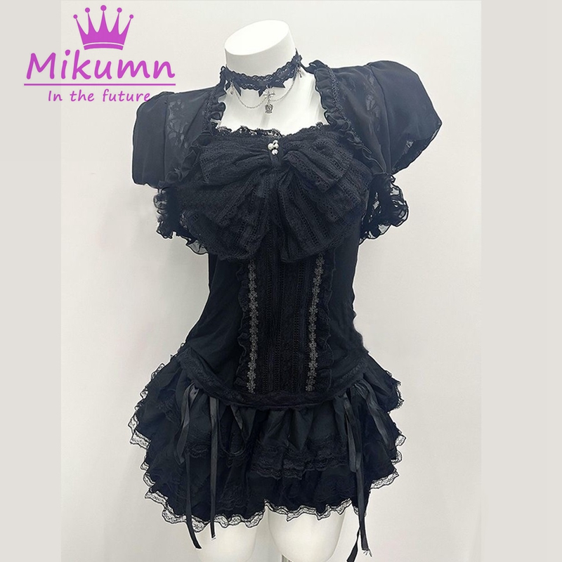 Mikumn Gothic Lolita Black Lac - مراجعة Lace Trim Cami وسعره