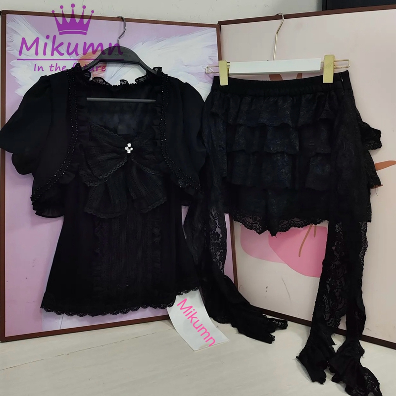 Mikumn Gothic Lolita Black Lac - مراجعة Lace Trim Cami وسعره