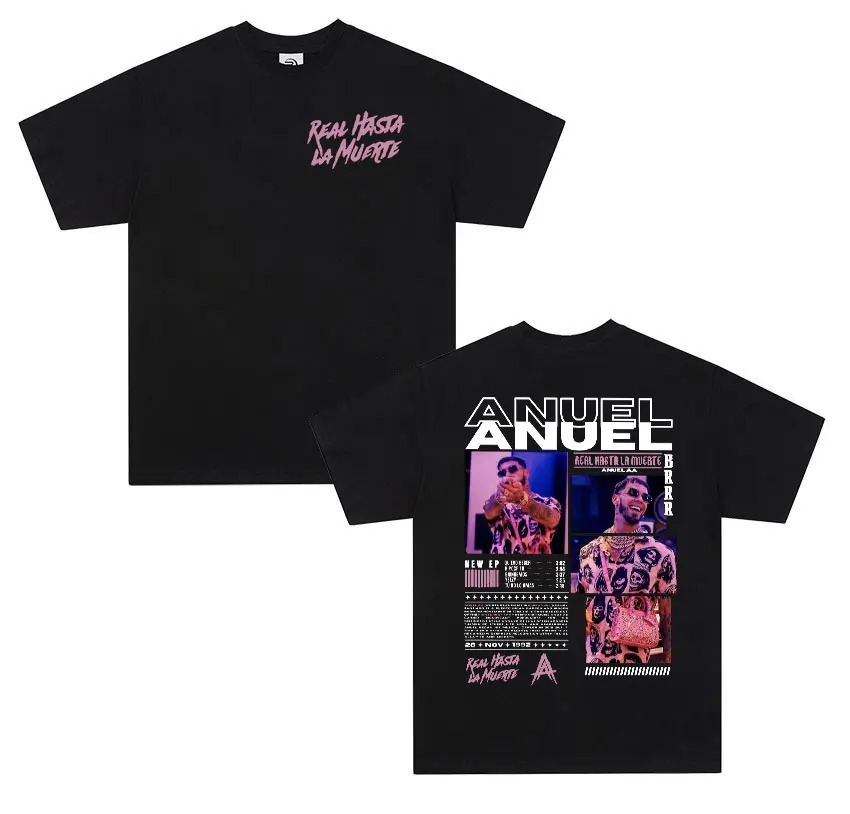 Rapper ANUEL AA Real Hastala M - مراجعة Women'S Real Y2K Fashion وسعره