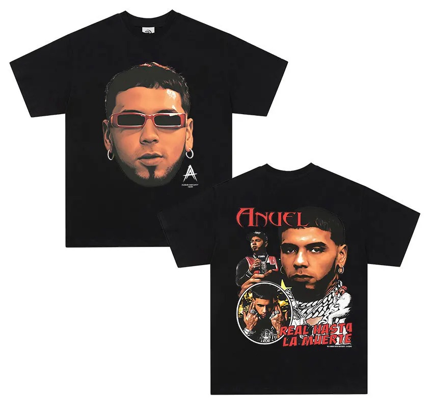 Rapper ANUEL AA Real Hastala M - مراجعة Women'S Real Y2K Fashion وسعره