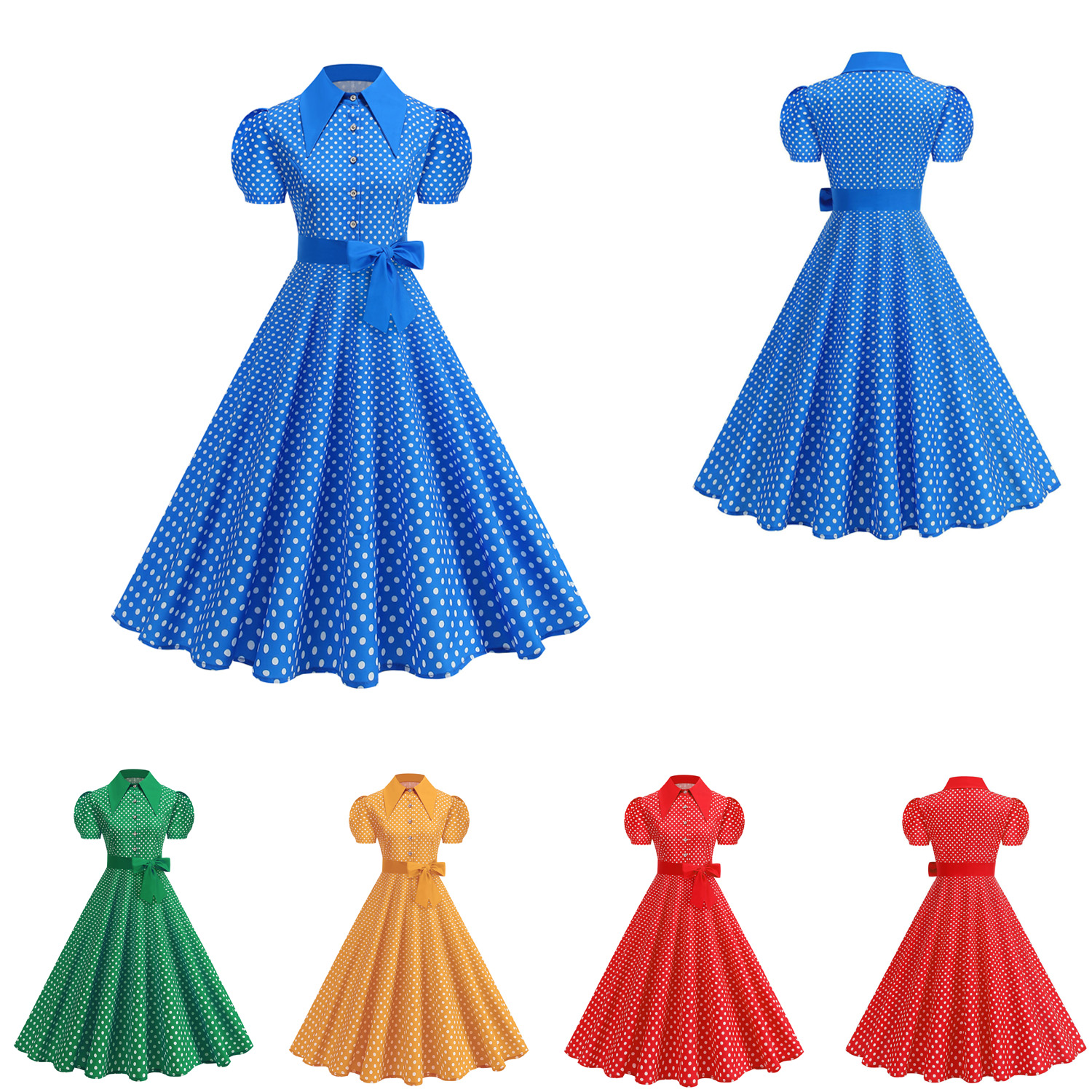 Robe Pinup Elegant 1950s 60s R - مراجعة Women'S Fashion In The 60S وسعره