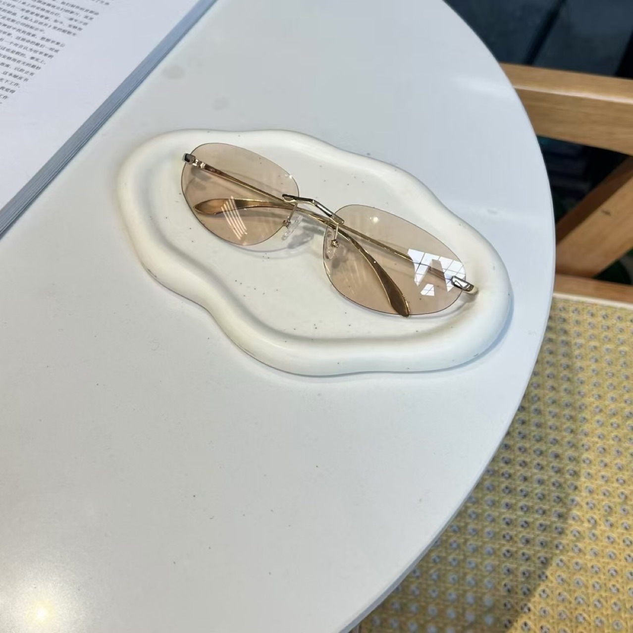 UV400 Rimless Shades, Cat Eye  - مراجعة Women'S Fashion Essentials وسعره