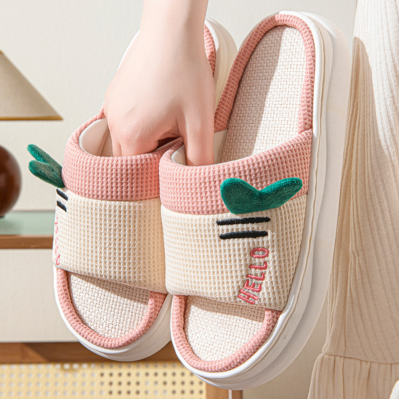 New Style Linen Slippers for W - مراجعة Women Fashion Images وسعره