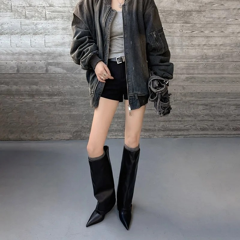 Women's Knee-high Boots Classi - مراجعة Women'S Fashion Trousers وسعره