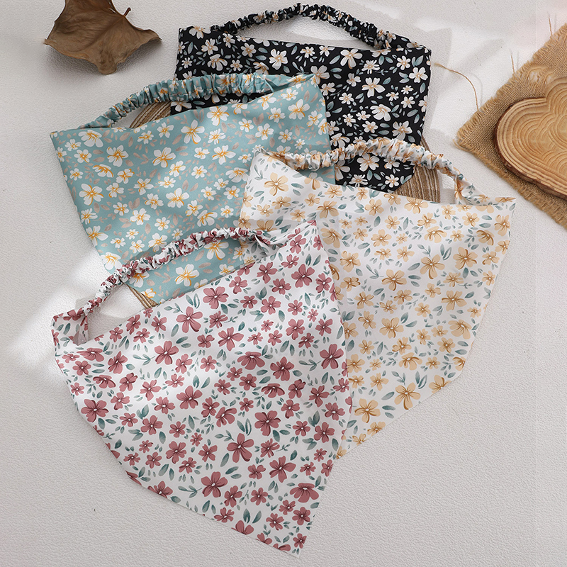 4pcs/set Floral Turban Headban - مراجعة Lace Trim Cami وسعره