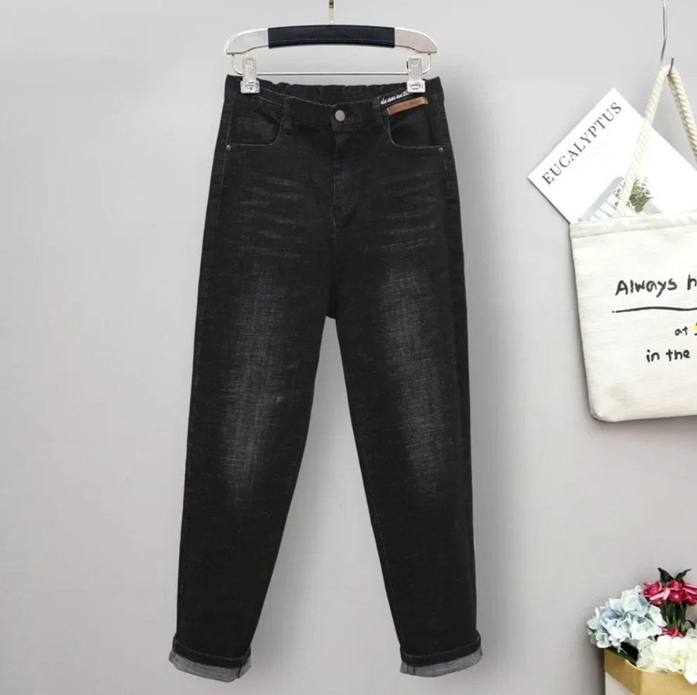 XL-6XL Spring Autumn Large Siz - مراجعة Mom Jeans Women وسعره