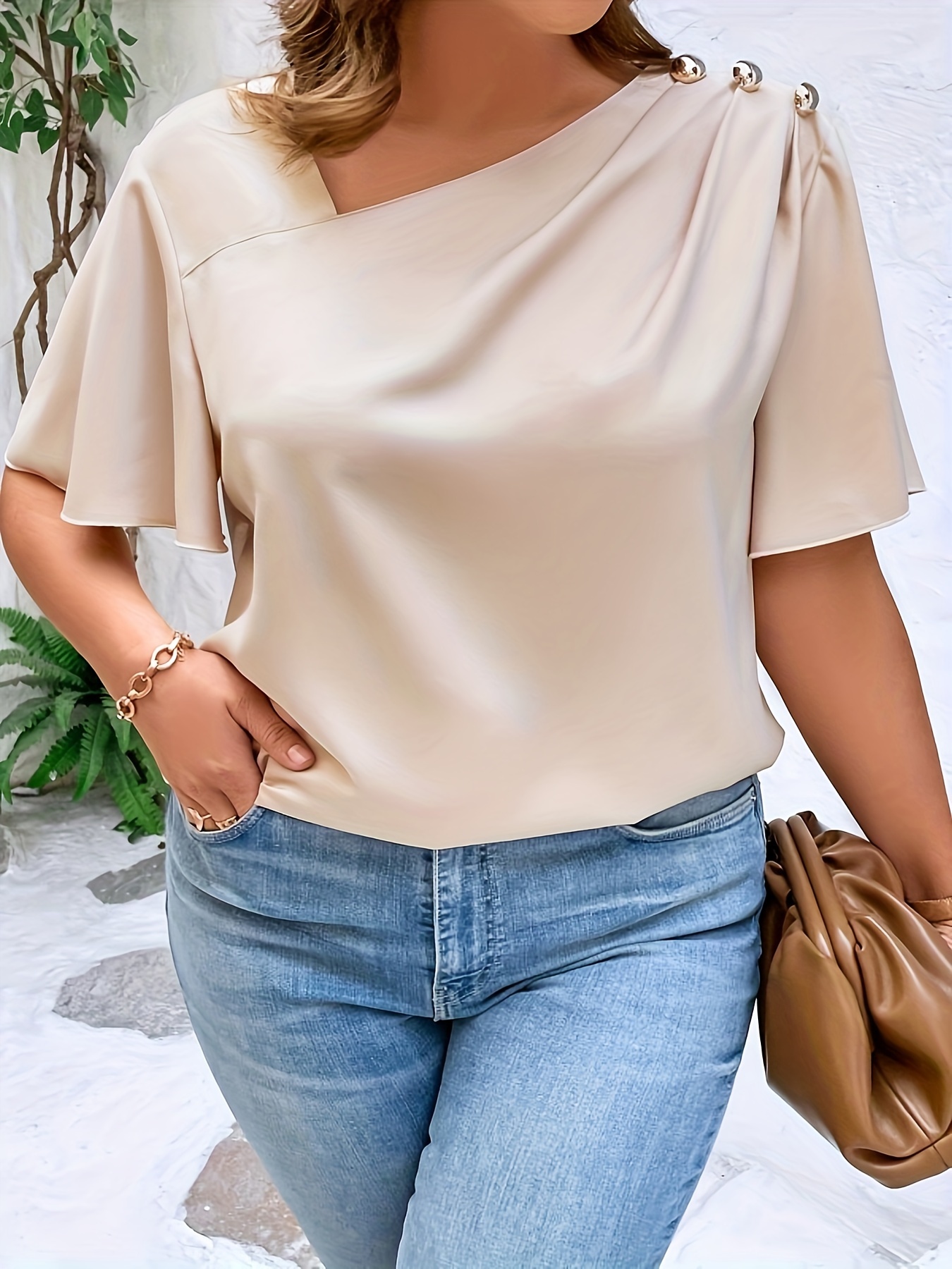 Plus SizeTemperament Blouse Ca - مراجعة Women'S Fashion Essentials وسعره