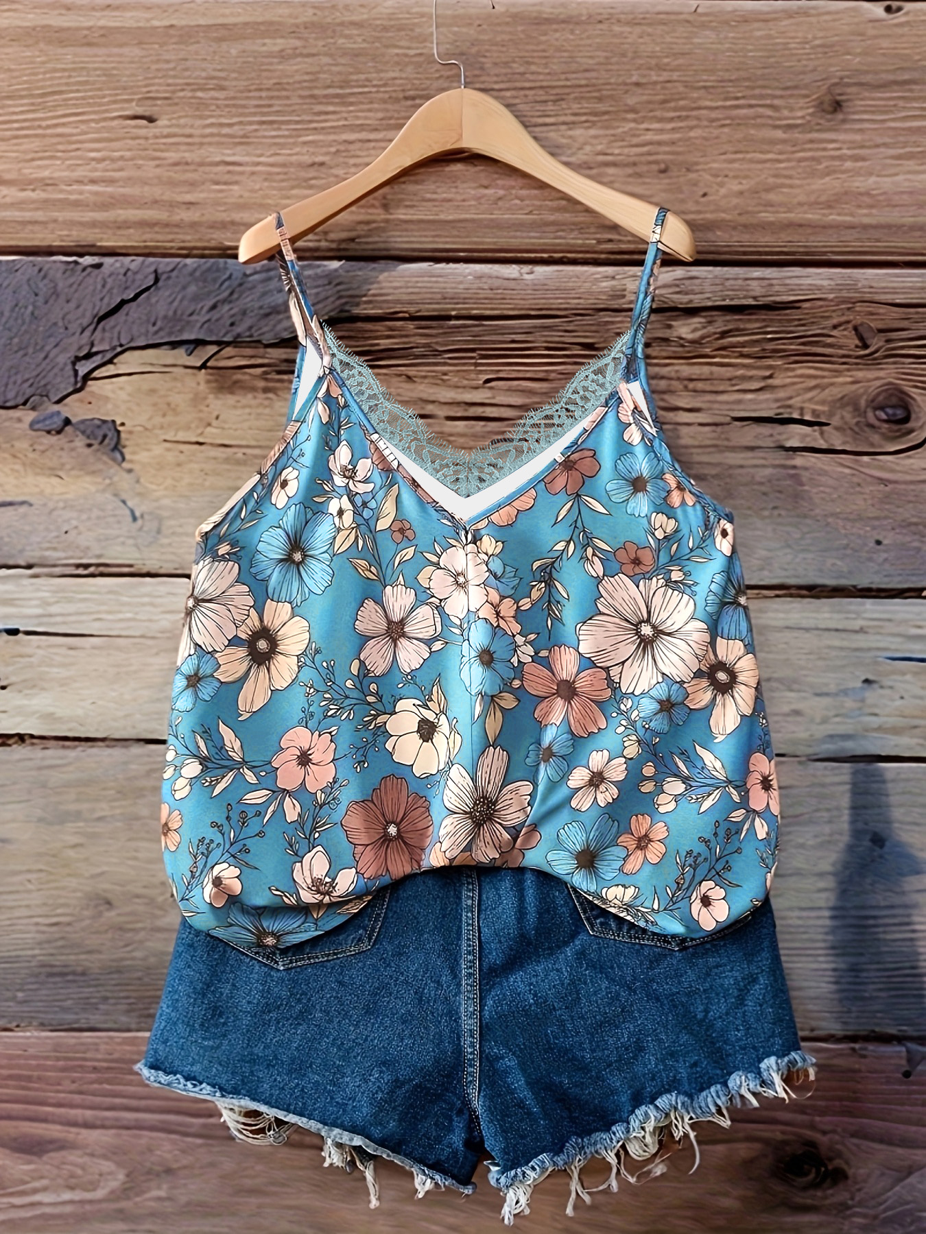 Summer fashion new plus size w - مراجعة Lace Trim Cami وسعره