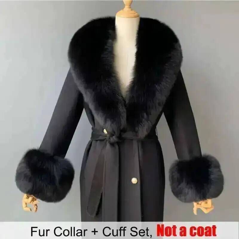 Real Fur Collar And Cuffs Set  - مراجعة Women'S Fashion Essentials وسعره
