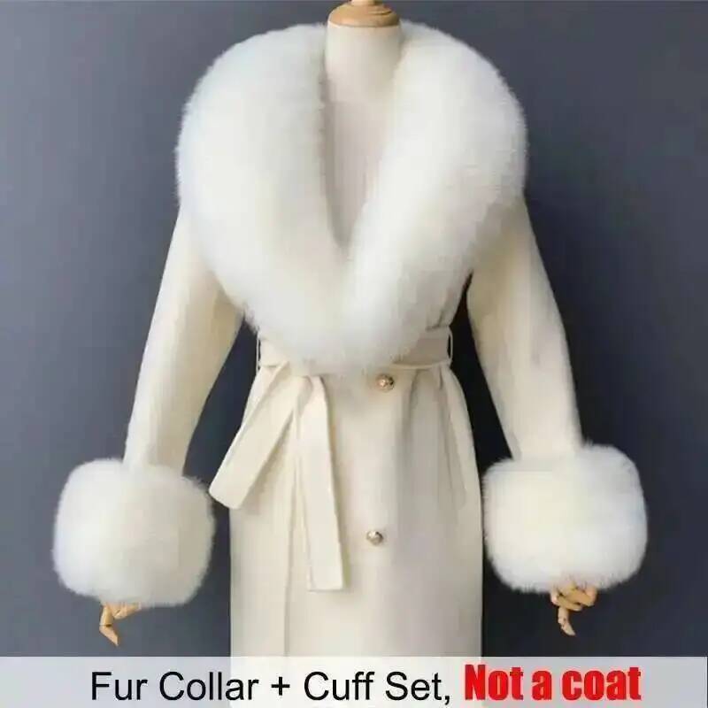 Real Fur Collar And Cuffs Set  - مراجعة Women'S Fashion Essentials وسعره