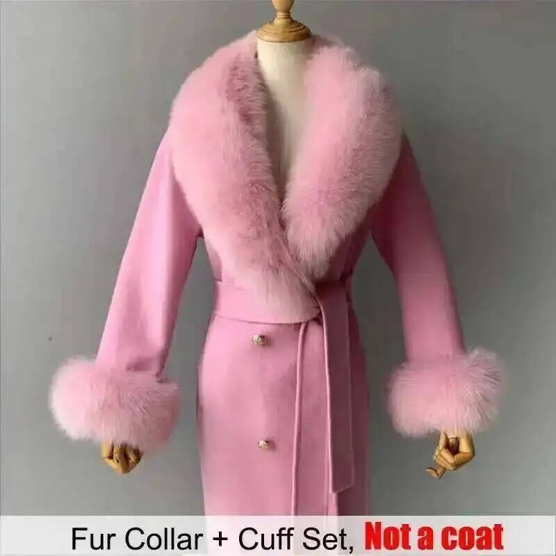 Real Fur Collar And Cuffs Set  - مراجعة Women'S Fashion Essentials وسعره