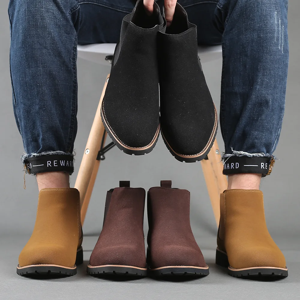 Men Ankle Boots British Style  - مراجعة Women'S Fashion Business Casual وسعره