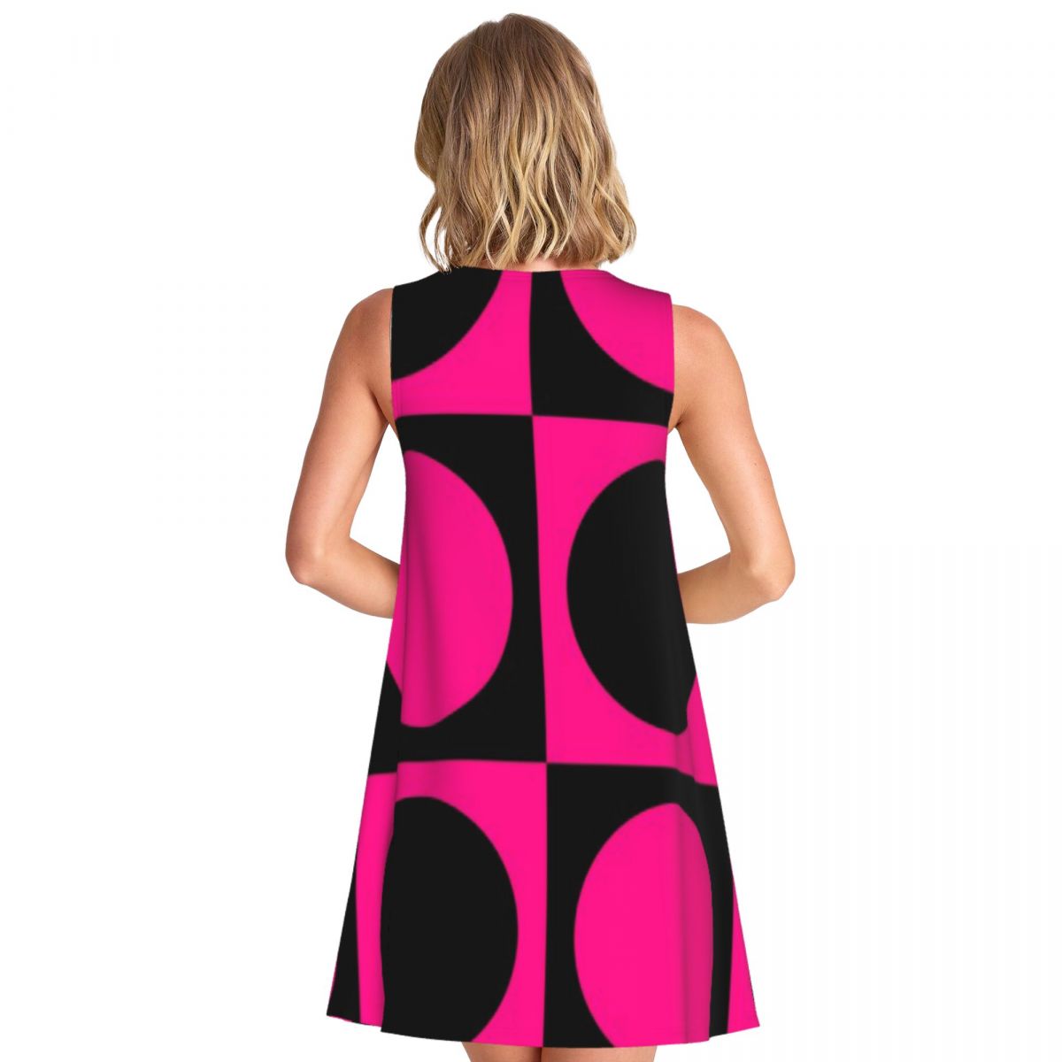 60s Pink Circle Mod Mondrian W - مراجعة Women'S Fashion In The 60S وسعره