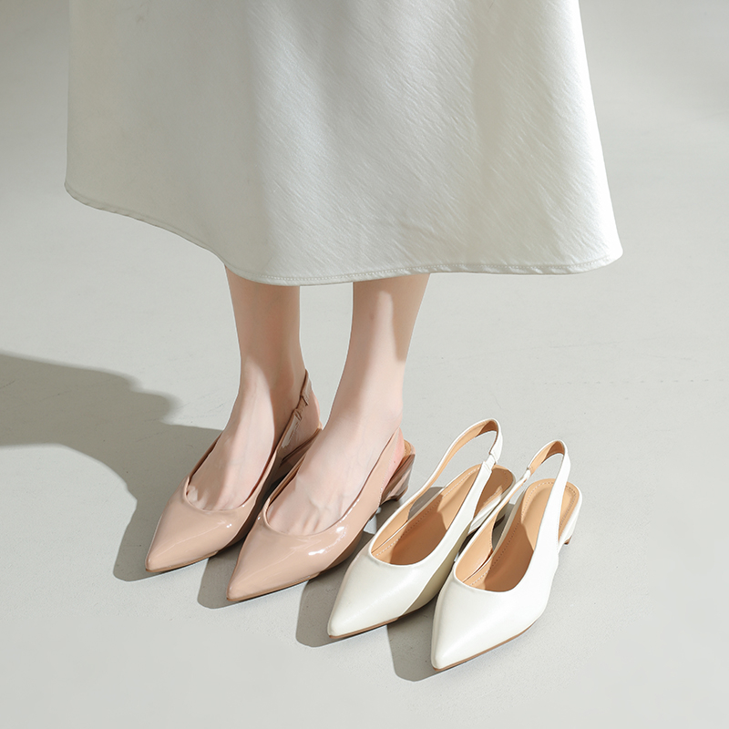 Fashion pointed-toe back sanda - مراجعة Women'S Fashion Business Casual وسعره