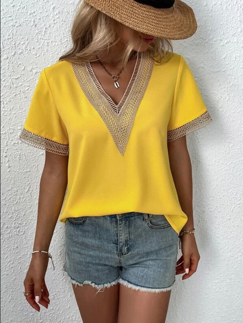 Elegant Blouse Fashion Short S - مراجعة Xxl Women Fashion وسعره