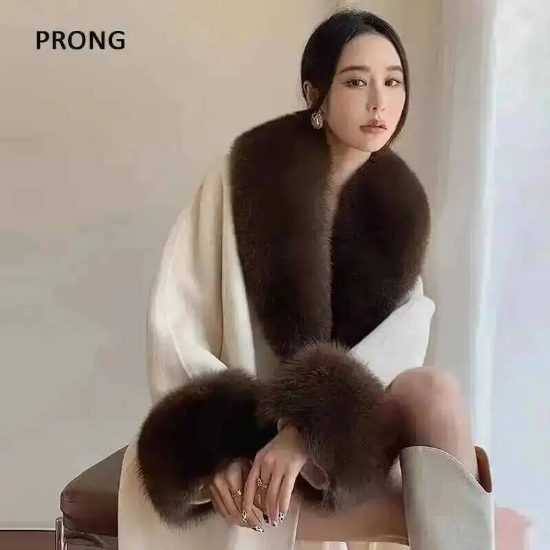 100% Real Fox Fur Collar Winte - مراجعة Women'S Fashion Essentials وسعره