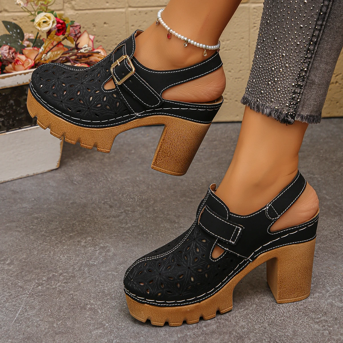 Large Size Women's Thick Heel  - مراجعة Women Fashion Nova وسعره