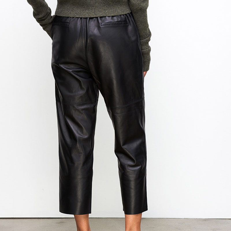 Genuine Leather Harem Pants Wo - مراجعة Women'S Real Y2K Fashion وسعره