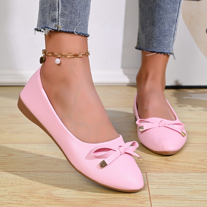 Bow Shallow Mouth Soft Sole Co - مراجعة Women Fashion Images وسعره