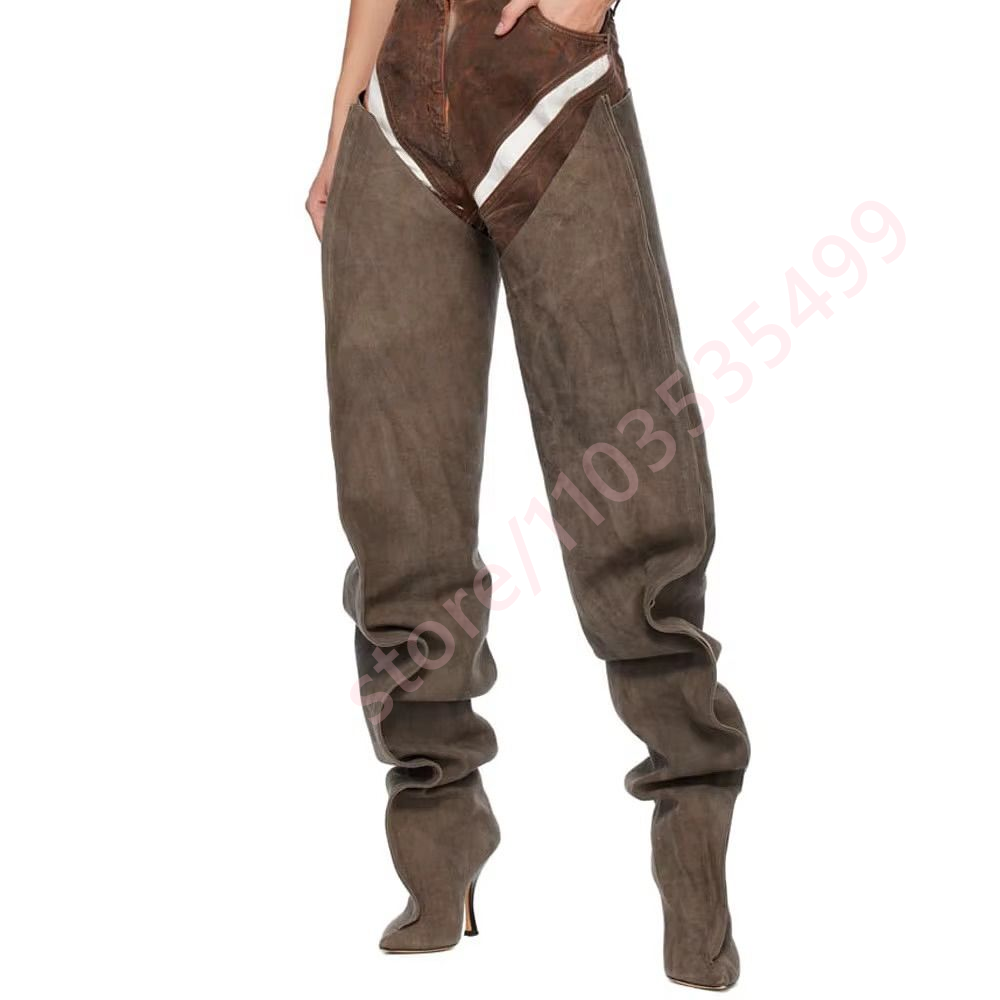 Pointed Pleated Over-The-Knee  - مراجعة Women'S Fashion Trousers وسعره