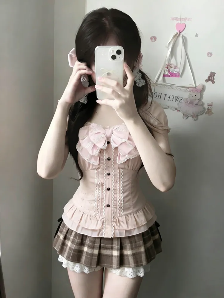 Japanese Sweet Three Piece Set - مراجعة Lace Trim Cami وسعره