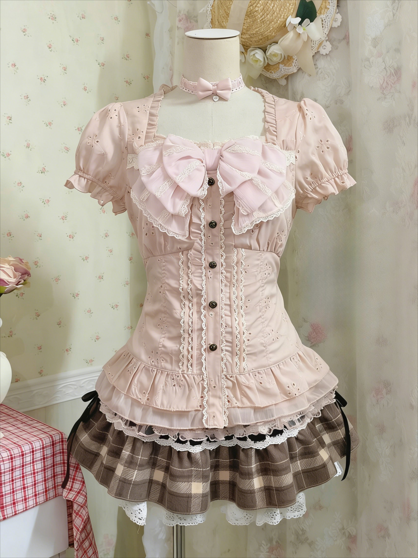 Japanese Sweet Three Piece Set - مراجعة Lace Trim Cami وسعره