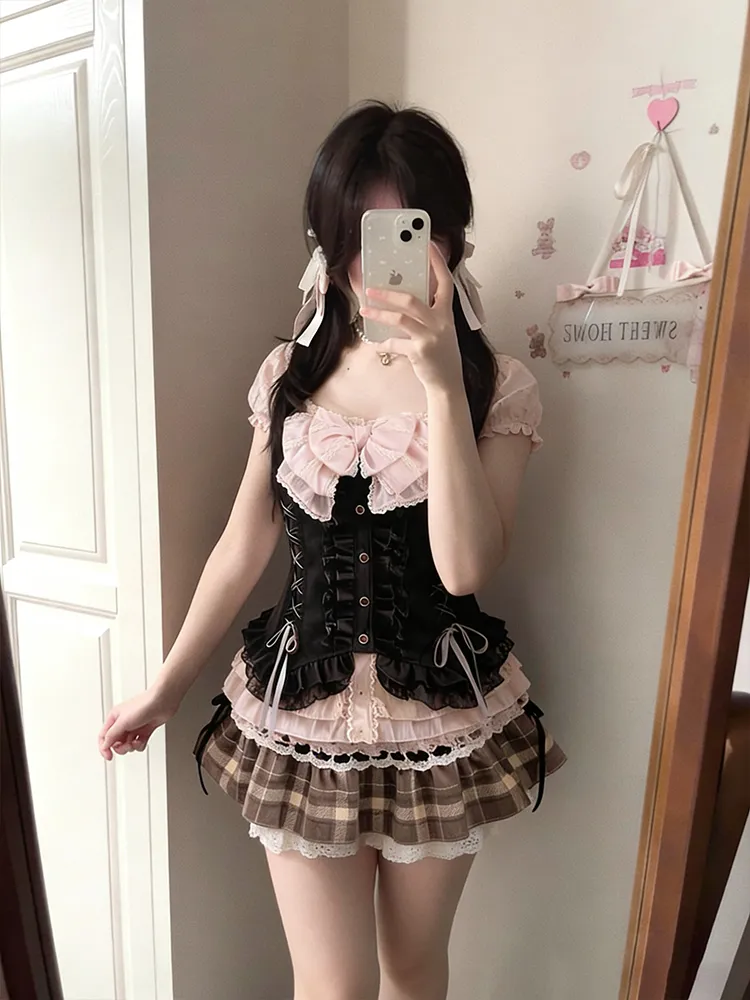 Japanese Sweet Three Piece Set - مراجعة Lace Trim Cami وسعره